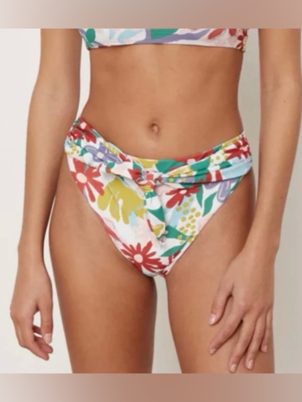 Aila Blue US Violet Bikini Bottoms Hermosa Floral
